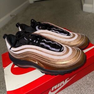 Nike Air Max 97 Bronze and Black Sneakers